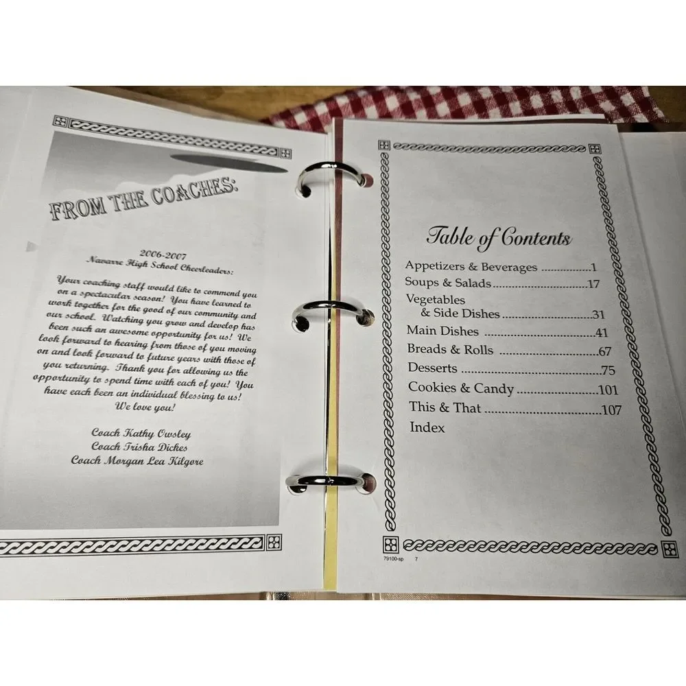 Navarre High School‎ Florida Panhandle Cookbook Hometown Binder Souvenir '07
